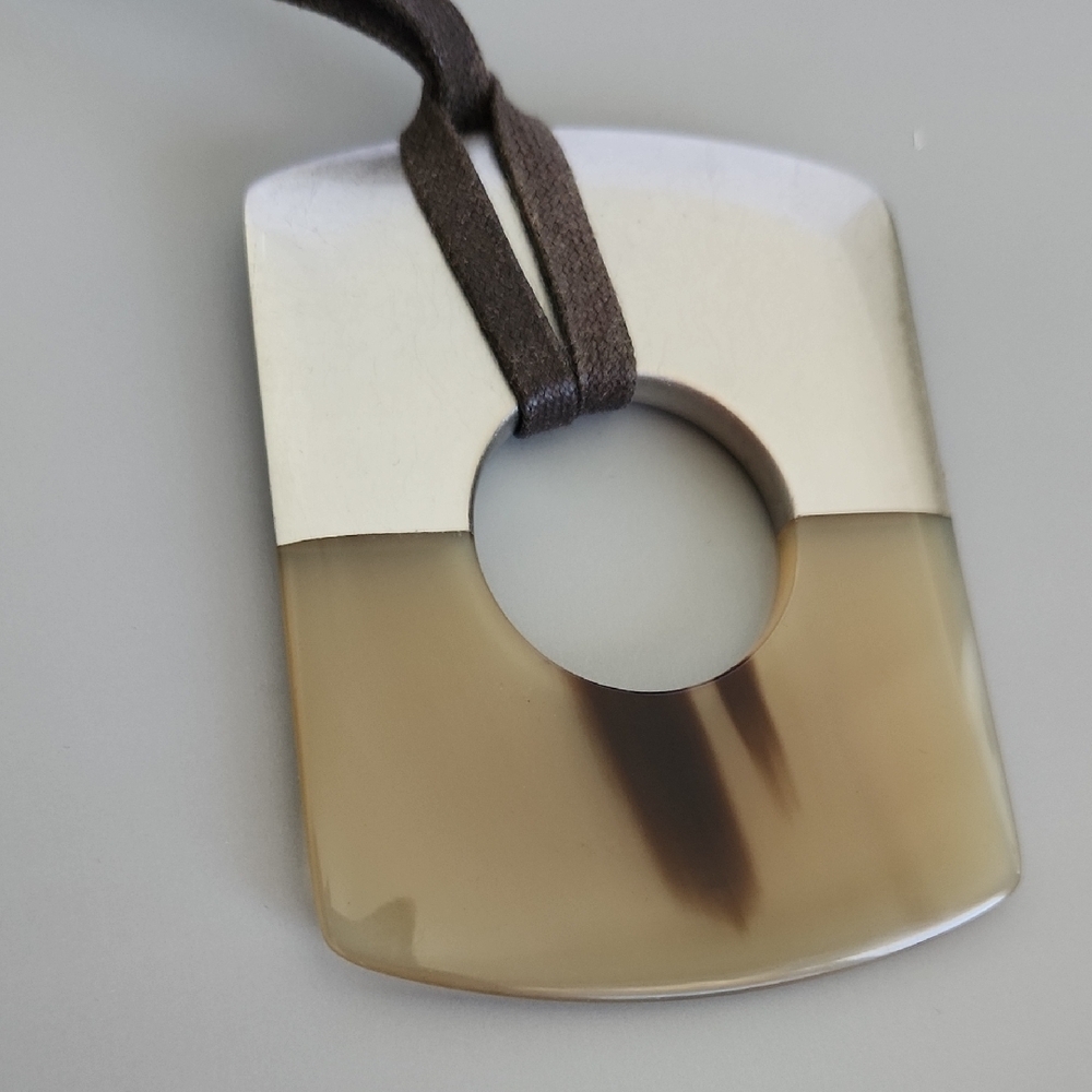 Hermès Dalva pendant necklace. 26" Long - Picture 3 of 9